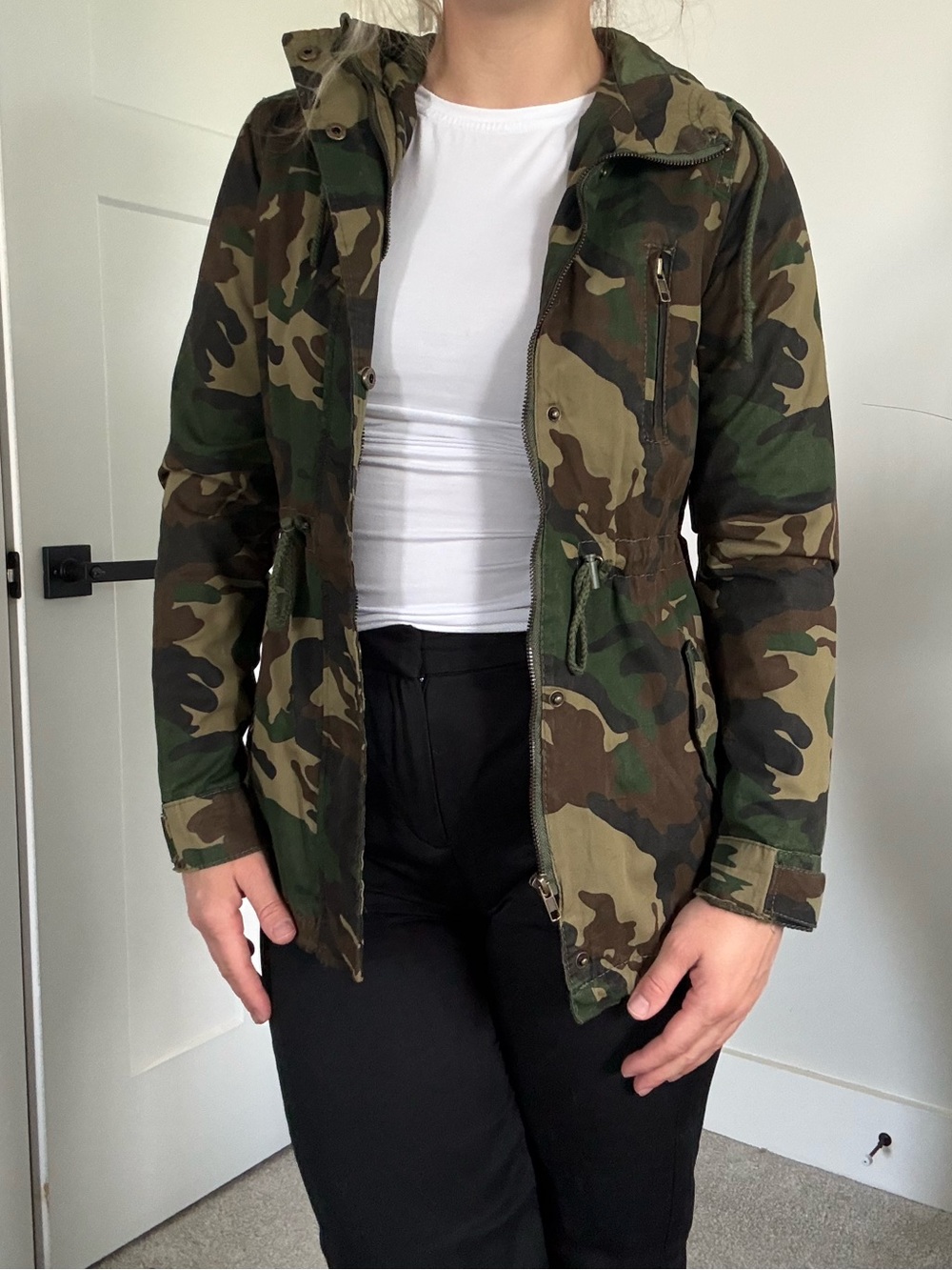 Ambiance Camo Utility Jacket with Hood